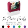 ExcelMark Custom Return Address Stamp (Maroon, Santa Catalina)