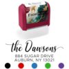 ExcelMark Custom Return Address Stamp (Maroon, Signature Script)