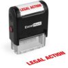 ExcelMark Legal Action - Self-Inking Rubber Stamp - A1539 Red Ink