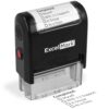 ExcelMark Rectangular Completed Teacher Stamp Self Inking - Black Ink (A2359)