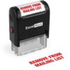 ExcelMark Remove from Mailing List - Self-Inking Rubber Stamp - A1539 Red Ink