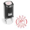 ExcelMark Round Teacher Stamp - Late Paper - RED Ink