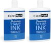 ExcelMark Self Inking Stamp Refill Ink - 2 oz. - Blue Ink (Pack of 2)