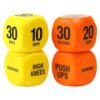 Exercise Dice 2 Pairs 6 Sided Workout Dice Game for Group Fitness Exercise Classes Fun Workout Fitness Equipment