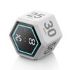 Exlliy Cube Timer, 3, 5, 10, 25, 30 & 50 Minute Presets, Productivity Timer for ADHD, Work, Study, Classroom & Kitchen, Silent & Vibration Alerts (Matte White)