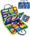 Exorany Busy Board Montessori Toys for Toddler Boys & Girls Birthday Gifts, Sensory Toys for Toddlers, Educational Travel Preschool Toddler Activities Learning Fine Motor Skills