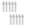 Expansion Bolts,10 Pieces, M10 60~300mm Stainless Steel Heavy Duty Fixing Anchors Suitable for Wall Building