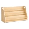 EXPERLAM 3-Tier Montessori Kids Bookshelf, Solid Pine, Natural