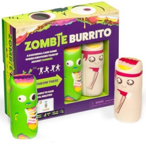 Exploding Kittens Zombie Burrito 3-6 Players - Ages 7+ - 15 Minutes to Play - Dodgeball Zombie Card Game - Party Game, Family Game Night, Kid and Adult Card Game