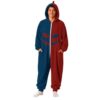Explorer Costume Halloween Y2K Business Pullover Men Cutout Long Sleeve Easy Boxy Fit Hoodie Button-Down Blue L