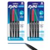 EXPO Wet Erase Markers, Semi-Permanent Markers, Assorted, Fine Tip, 8 Count