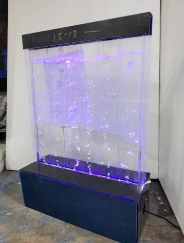 Exsunnyfit Bubble Wall Water Panel with 16 Color LED, Acrylic Sensory Bubble Wall with Remote, Wall-Mounted Panel, Water Panel for Indoor Home Autism Kids Room, Therapy Spaces, Sensory Rooms