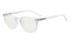 Eyekepper Blue Light Blocking Reading Glasses for Men Women Vintage Readers,Transparent Frame
