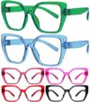 Eyekepper Cat-Eye Reading Glasses 1.75, Readers for Women, 6 Pack Oversized