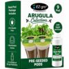 EZ-GRO Arugula Seed Pod Kit (9-Pod) | Pre-Seeded Hydroponics Seeds Pods with Oasis® Sponges for All Hydroponics Growing System | No Assembly Required | 35+ Seeds Pod Collections