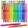 Ezzgol 30 Colors Felt Tip Pens, 30 Pack, 0.7mm Premium Medium Fine Point, Felt Tip Markers For Valentines Day Gift Writing, Journal, Planner Coloring, Note Taking, Drawing, Art, School