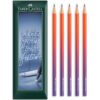 Faber-Castell Graphite Pencil B Flow Edition, Pack of 5, Punchy Melon