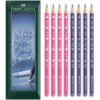 Faber-Castell Unicorn & Dinosaur HB Graphite Pencil Ergonomic, 8pcs