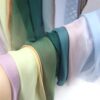 Fabric for Sewing Supplies 1PCS 100 * 150cm Rainbow Gradient Color Chiffon Fabric 30D Organza Tulle for DIY Ancient Style Hanfu Wedding Dress Stage Decor