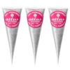 Fabric Glitter Gutta Cone (Silver) – Pack of 3 | Permanent After Wash | for All Fabrics | by Atlas Colours