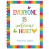 Faccito 8.3'' x 11'' Teacher Record Book 2026-2027 Class Grade Book Undated Attendance Register Student Roster Monthly Reminder Grading Chart for Elementary Classroom School Office(Rainbow Style)
