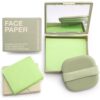 Face Paper Skin-Friendly Blotting Paper with Mirror and Puff 100 pic