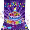 FaCraft Birthday Card for Women Men with LED Light & Music, Blow the Candle