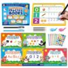 FADAWU Magic Grooved Writing Practice Books for Kids, Large Grooved Handwriting Copybook, Reusable Learn to Write Number Letter Preschool Tracing Workbook for Kids Ages 3-8, Birthday Gifts Toys