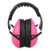 Fafeicy Children Safety Earmuffs with Soft Adjustable Headband for Study Sleep Travel (Pink)
