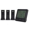 Fafeicy Digital Wireless Weather Station Thermometer with Color Alarm LCD Display for Indoor Outdoor Temperature Humidity Monitoring