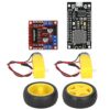 Fafeicy Smart Car Robot Kit Plastic Tire Wheel Set with DC 3 to 6V Motor Gearmotors Module for RC Car Robotics Projects Students and Hobbyists 3 Piece Drive Parts