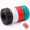 FairySandy 6 AWG THHN Stranded Copper Wire Kit 25 FT 6 Gauge Black Red White with 8 AWG Green Ground UL Listed 600V Building Wire for Panel Wiring Grounding Lighting Circuits