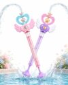 Fairy Wand Water Gun Spinning Firework Spray Blaster Pull Out Squirter