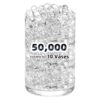 FALAMON 50,000 Clear Beads for Vases, Transparent Vase Filler, Christmas Decoration, Wedding Centerpiece, Floating Candles, Floral Decoration