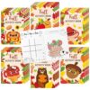 Fall Activity Books for Kids - 72Pcs Autumn Theme Mini Games Coloring Book Set Bulk DIY Art Drawing Mazes Word Search Word Scramble Games for Thanksgiving Halloween Party Goodie Bags Stuffers Favors