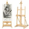 Falling in Art Large H-Frame Studio Easel for Painting, Holds up to 78''