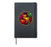 Fall Leaves autumn pumpkin pattern autumn color leaves Hardcover Journal, Black