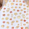 Fall Maple Leaf Nail Art Stickers Decals Glitter Autumn Nail Stickers 1PCS 3D Self-Adhesive Cute Fall Sticker for Nail Gold Leaf Nail Decals for Women DIY Manicure Supplies Accessories