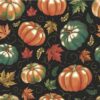 Fall Napkins for Decoupage, Paper Napkins Decorative, 40pcs Lunch Size (Pumpkins on Black)
