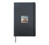 Fantasy Book Lover Library Bookworm Literature Mystery Hardcover Journal, Black
