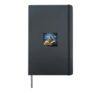 Fantasy Book Lover Library Bookworm Literature Mystery Hardcover Journal, Black