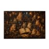 Fantasy Wizard Cats Scholars 1000 Pieces Puzzle for Adults, Challenging Puzzles for Adults, Magical Cat Jigsaw Puzzle 1000 Pieces, Size 29.5 * 19.7 in