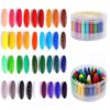 FANYUETIAN 36 Count Washable Peanut Crayons for Kids Ages 1-8 | Break-Resistant No-Mess Chunky Crayons for Smooth Paper Application | Travel-Friendly Toddler Gift Set with Storage Case