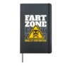 Fart Zone Inhale Own Risk I Skull Fart Farting Farting Hardcover Journal, Black