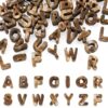 FASHEWELRY 50Pcs Chunky Large Letter Beads for Paracord Keychains Making