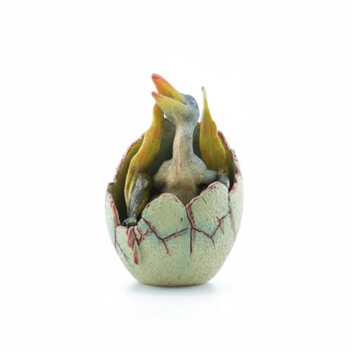FashionCha Dinosaur Figure Young Pterosaur Model Collectible Egg Hatchling Toy Hand-Painted PVC Cake Topper Interactive Play Suitable for Themed Parties Collectors Display, Pterosaur