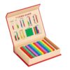 FashionCha Math Manipulative Blocks Base Place Counting Cubes Teaching Blocks Wooden Craft with Storage Box and Demonstration Board Suitable for Classroom Groups