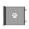 FashionCha Retractable Dog Gate Indoor, Punch for Doorways, Hallways, and Stairs, Easy Install, Black, 110 * 78cm