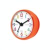 FashionCha Suction Clock Waterproof Wall Clock Shower Clock with Strong Suction Cup Colorful Dial for Time Teaching Suitable for Kitchen Classroom Dorm Office, Orange, Study Time