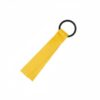 FashionCha Team Name Tag Cheer Pom Identifier Ribbon Tag Accessory Marker with Writable Panel and Elastic Loop for Reuse Suitable for competitions practices Luggage, Yellow